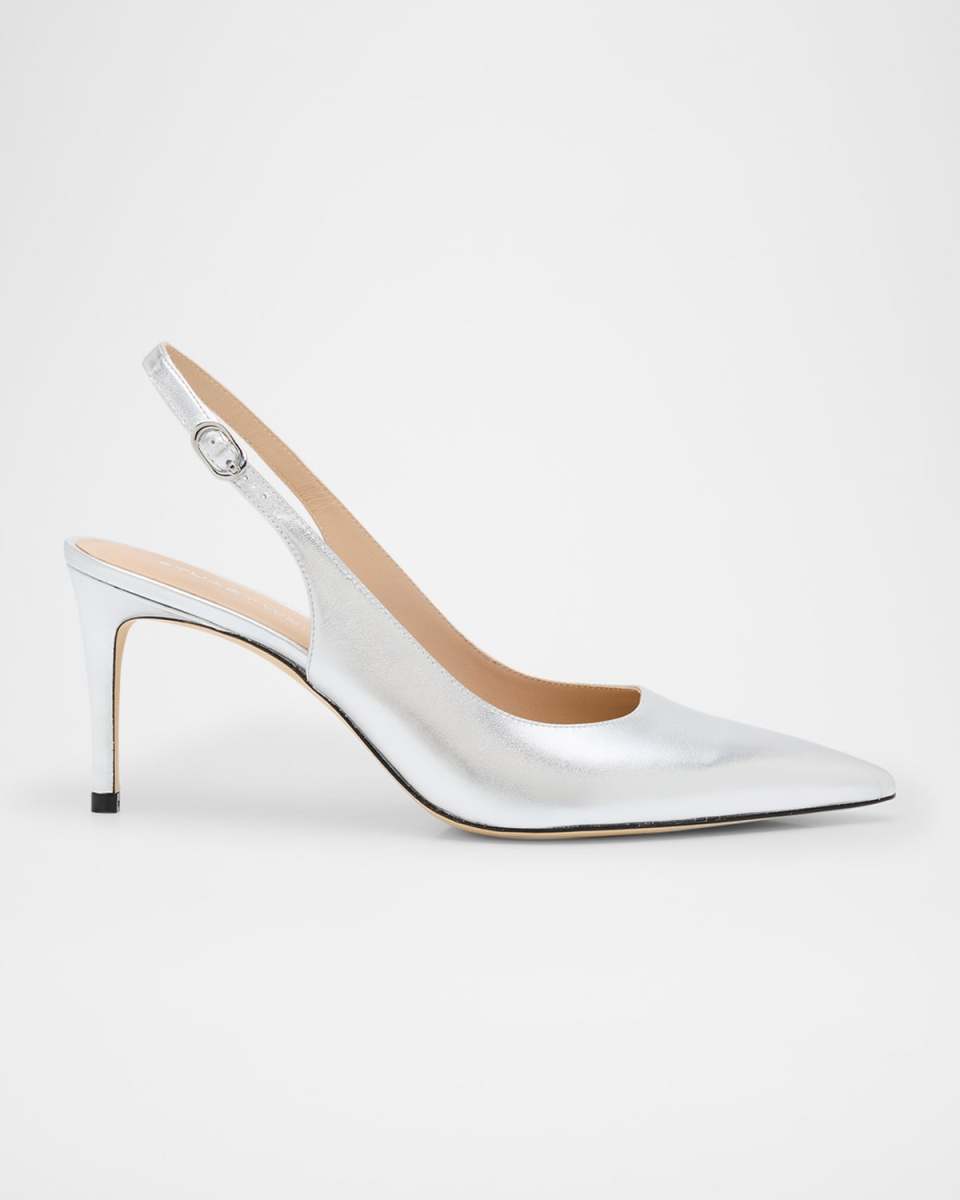 Stuart Metallic Slingback Pumps